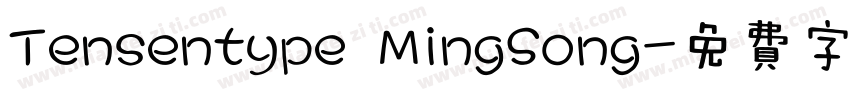 Tensentype MingSong字体转换